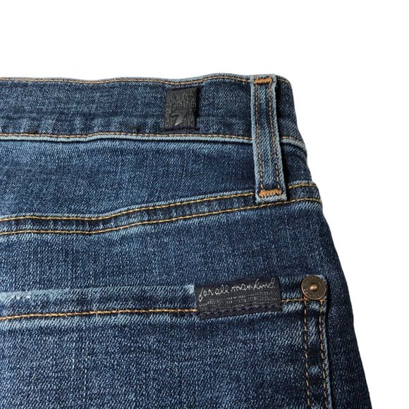 7 for all mankind Womens Paxtyn Skinny Jeans Size 29 Distressed - Picture 14 of 16